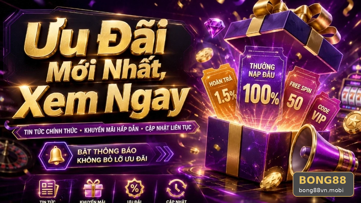 Khuyến Mãi BONG88 Tại bong88vn.mobi: Đọc Chi Tiết Giao Diện Tin Mới, Ưu Đãi Và Điều Kiện Khuyến Mãi – So Sánh Ưu Đãi Theo Nhu Cầu Thay Vì Con Số Lớn Qua Góc Kiểm Chứng Theo Tên Miền